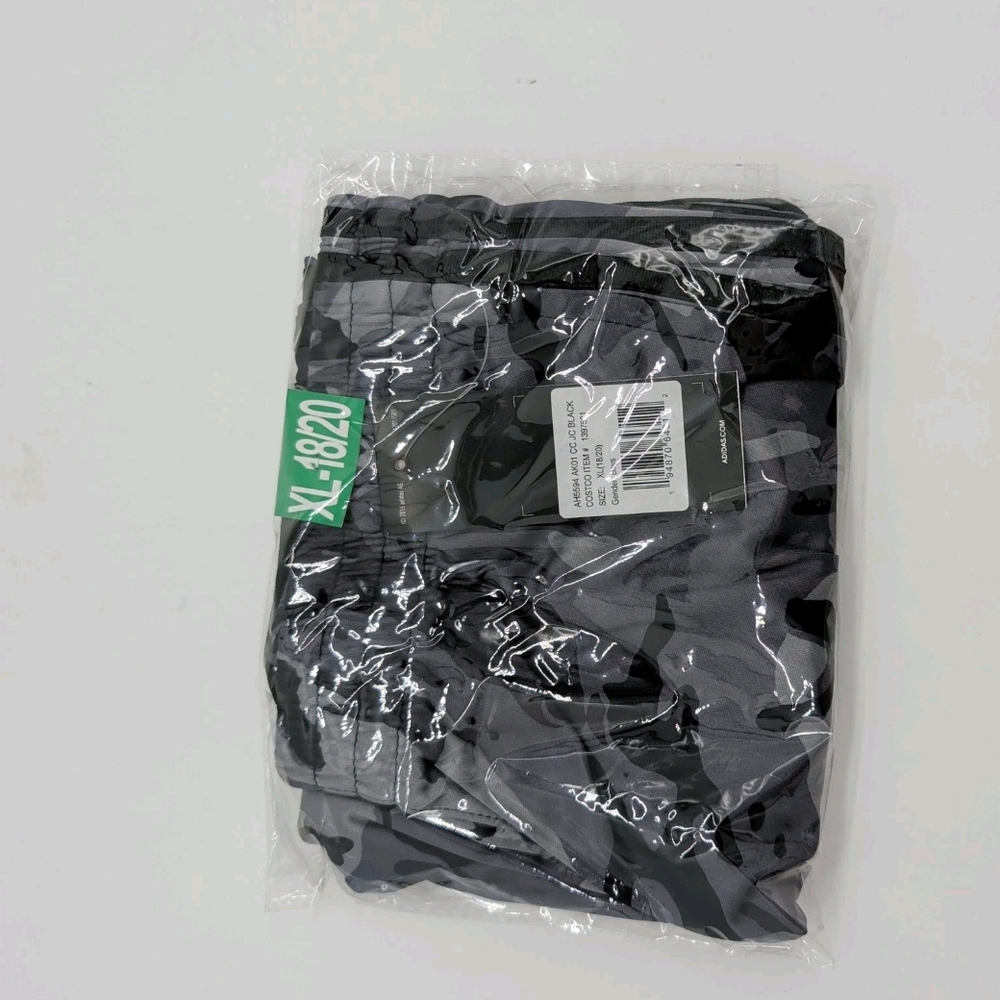 Adidas Black and Gray Camouflage Boy Shorts